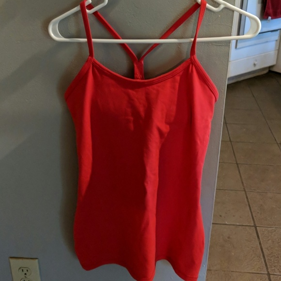 lululemon athletica Tops - Red lulu Y tank